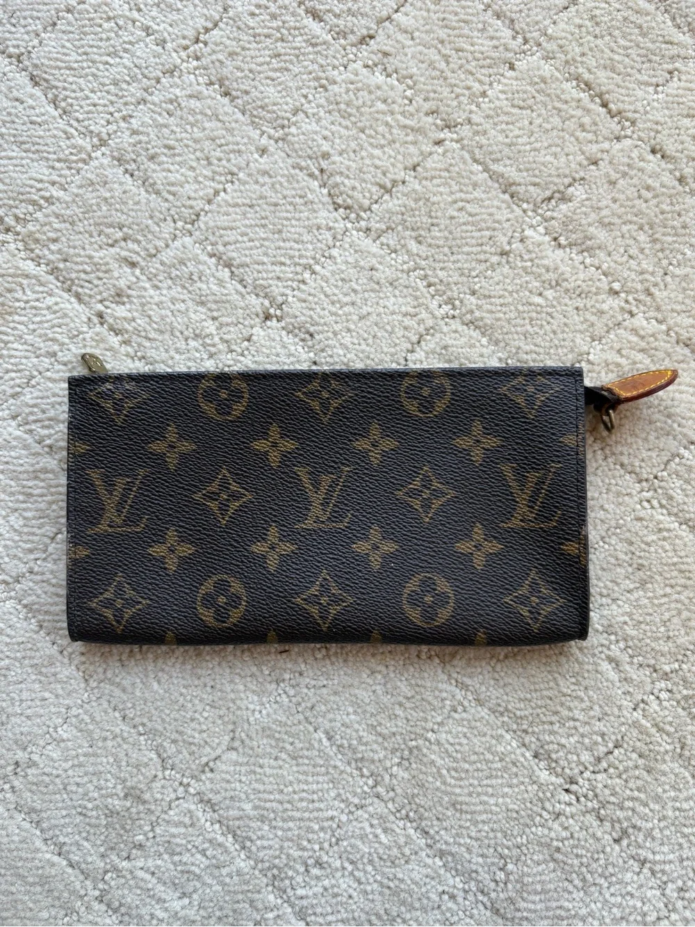 Louis Vuitton Monogram Zipper Pouch AUTHENTIC /w FAIR CONDITION Interior
